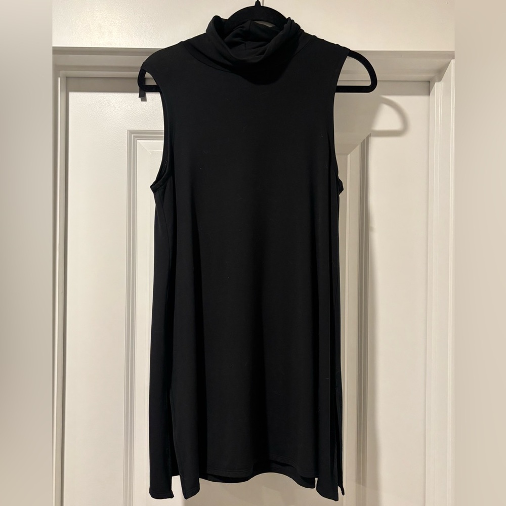 Garnet Hill Sleeveless Turtleneck Tunic